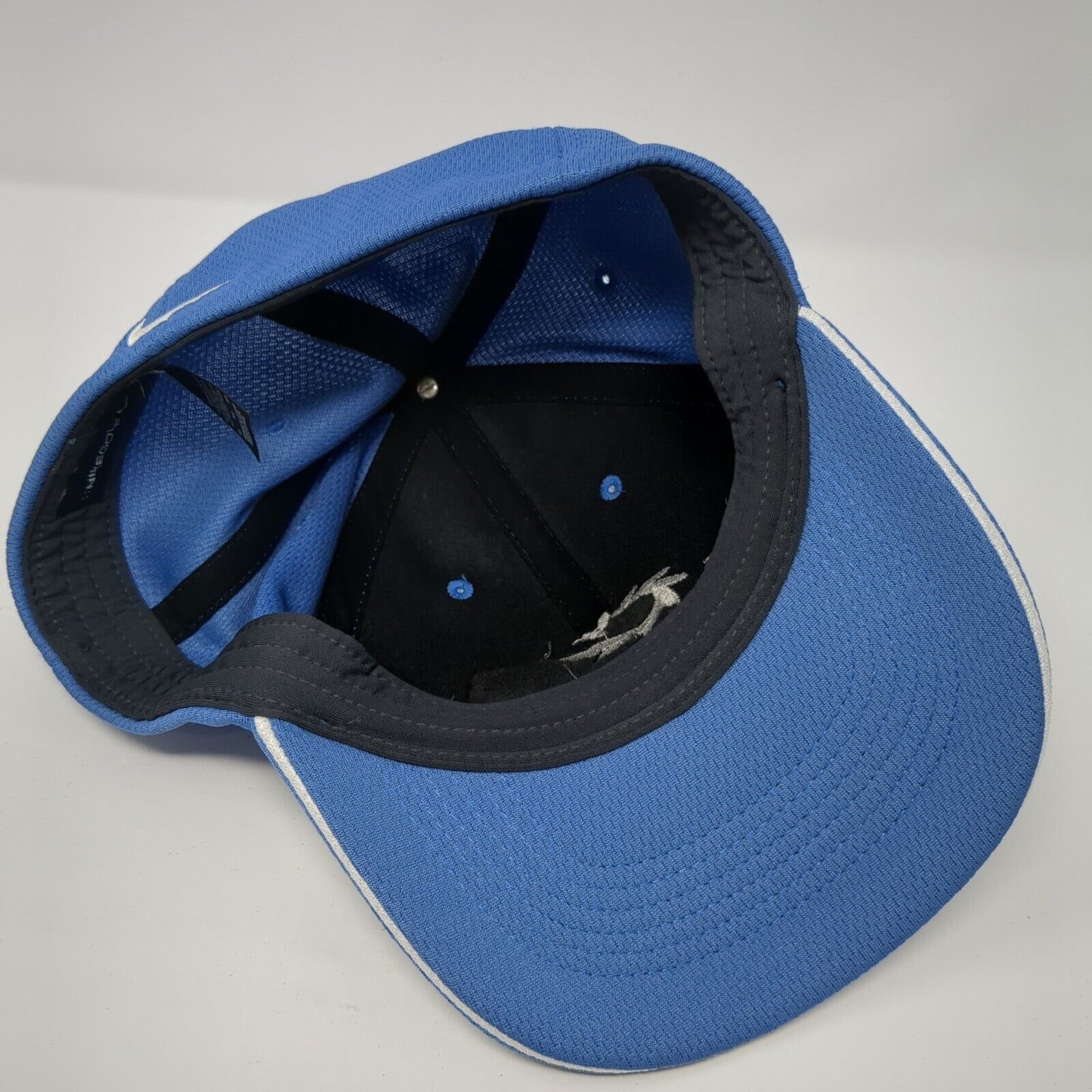 Idaho Trust Fitted Golf Hat Blue M/L Embroidered Vented Holes 6 Panel Nike