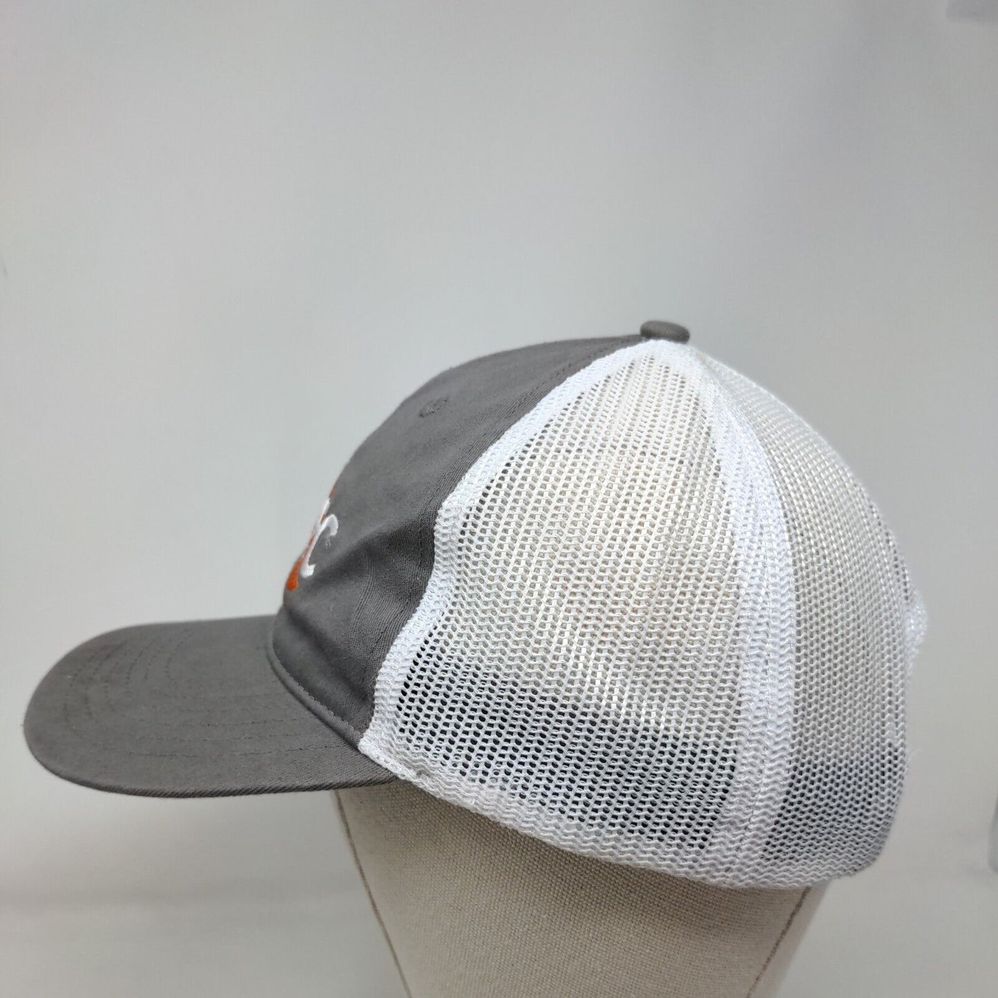 Lastec Strapback Trucker Hat Gray One Size Adjustable Mesh Back Cap America