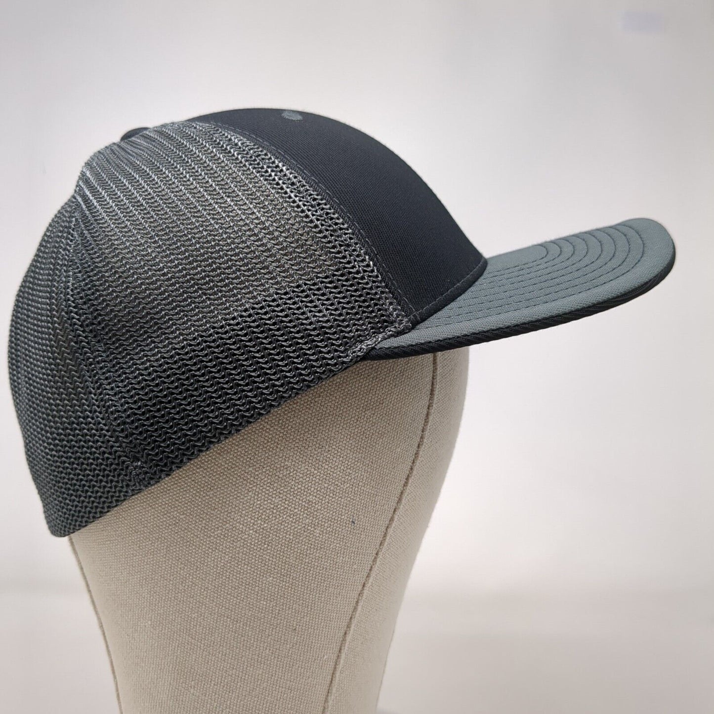 CI Softball Fitted Mesh Back Trucker Hat Gray 6 7/8-7 3/8 Embroidered