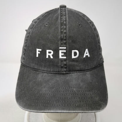 Freda Salvador Baseball Cap Gray One Size Cotton Embroidered Slideback Logo Hat