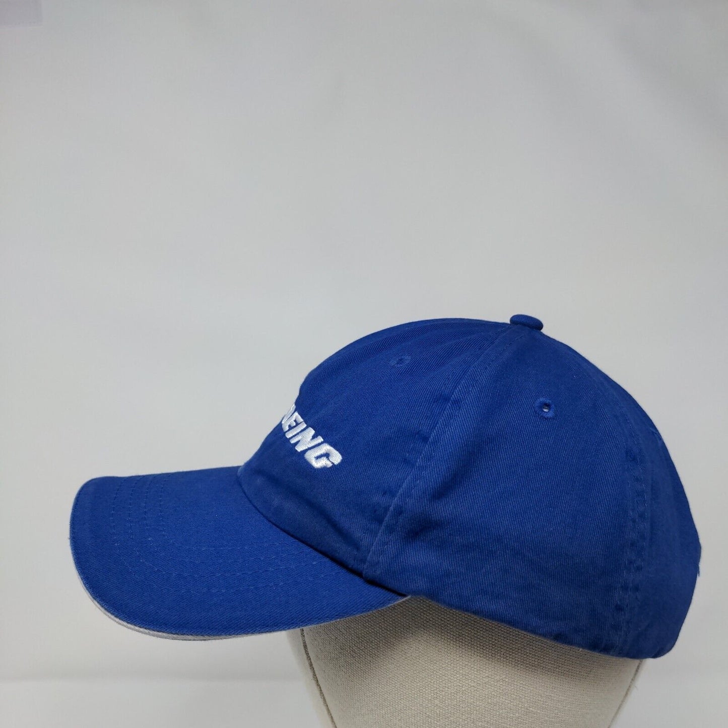Boeing Slideback Hat Blue One Size Adjustable Embroidered 6 Panel