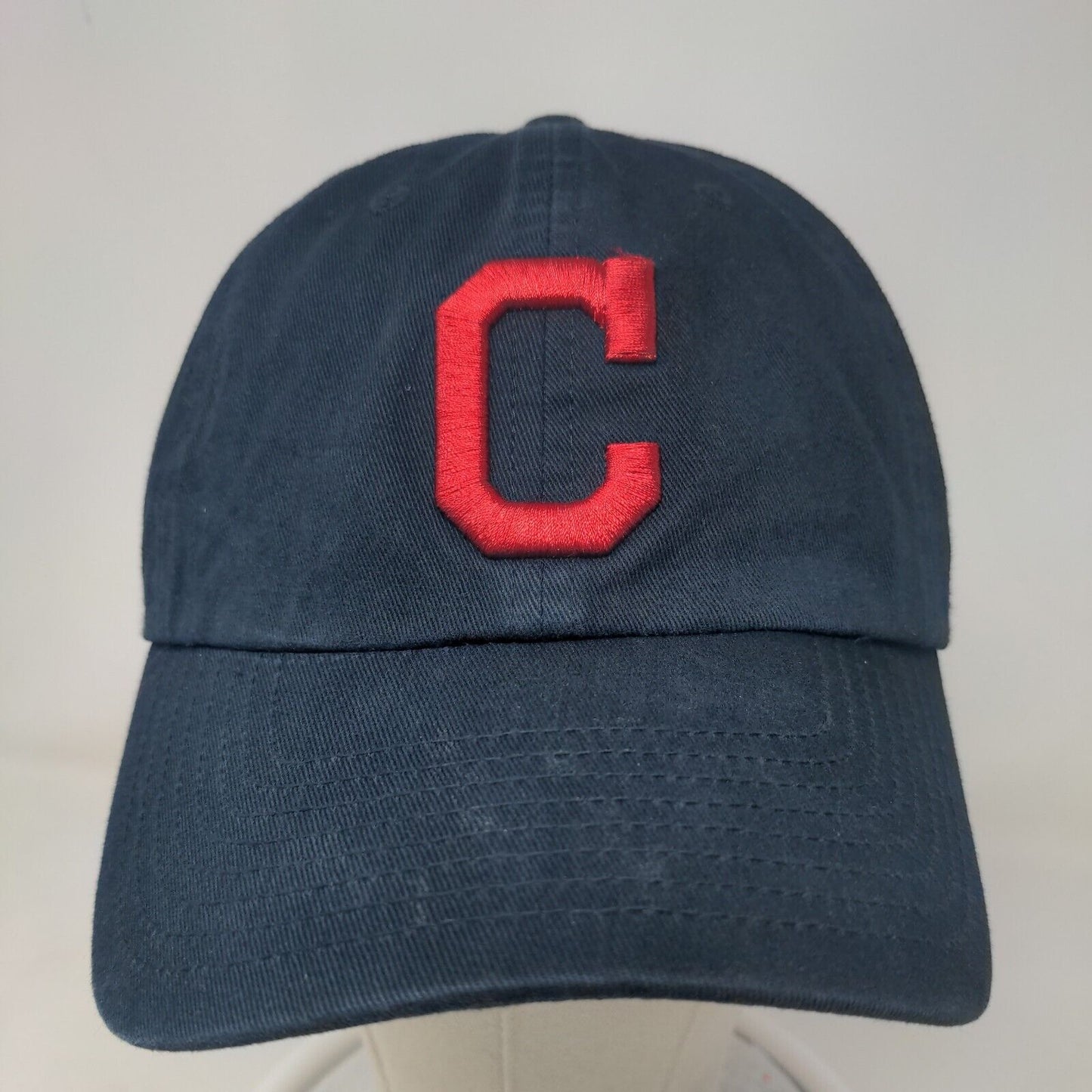 '47 Brand Men's Slideback Hat Blue OSFA Embroidered Cleveland Indians Logo