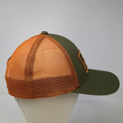 Dickies Trucker Hat Green Orange One Size Genuine Logo Mesh Back Snapback