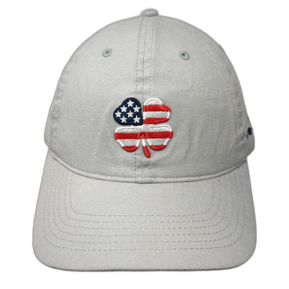 Black Clover Baseball Cap Gray One Size American Flag Clover Live Lucky Hat