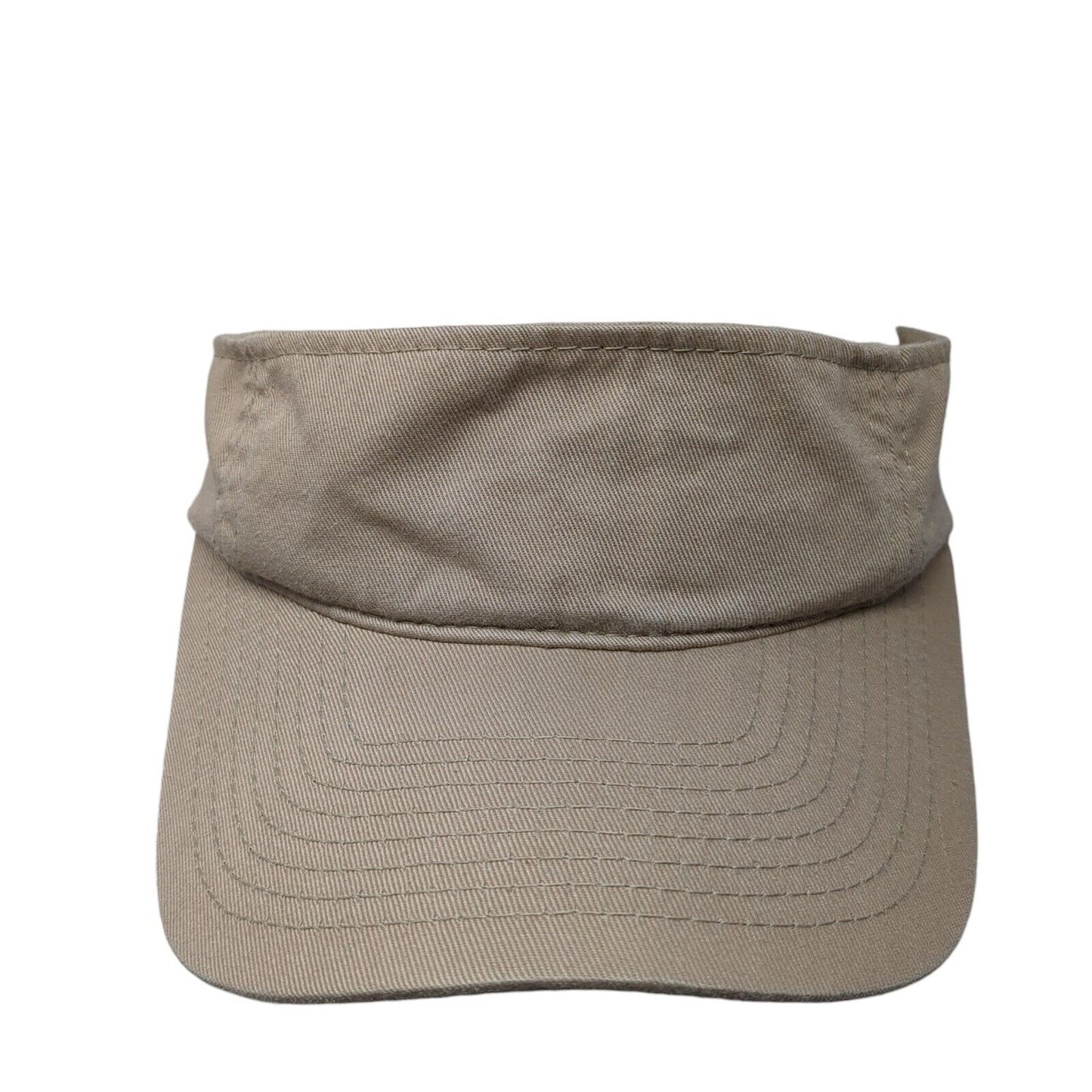 Signatures Slideback Sun Visor Hat Tan One Size Adjustable Lightweight Blank