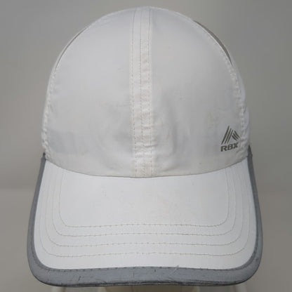 RBX Baseball Cap White Gray One Size Performance Mesh Vents Adjustable Hat