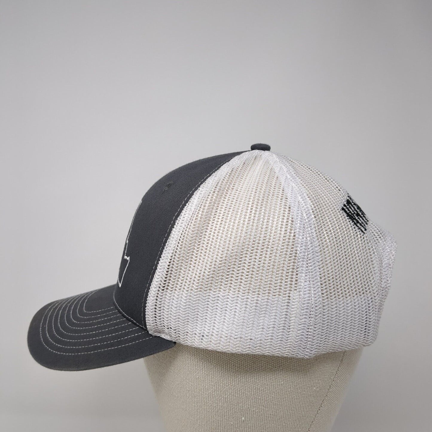 Grace Men Idaho Snapback Trucker Hat Gray One Size Mesh Back Colorblock