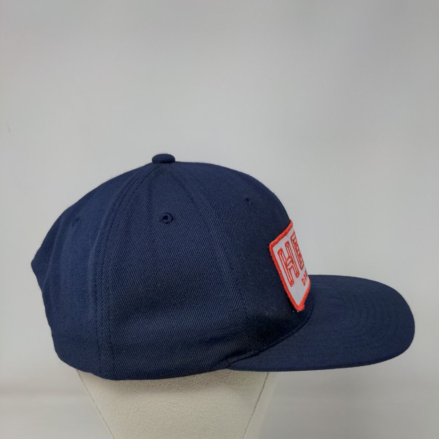 Hero Doughnuts Patch Snapback Hat Blue One Size Adjustable 6 Panel