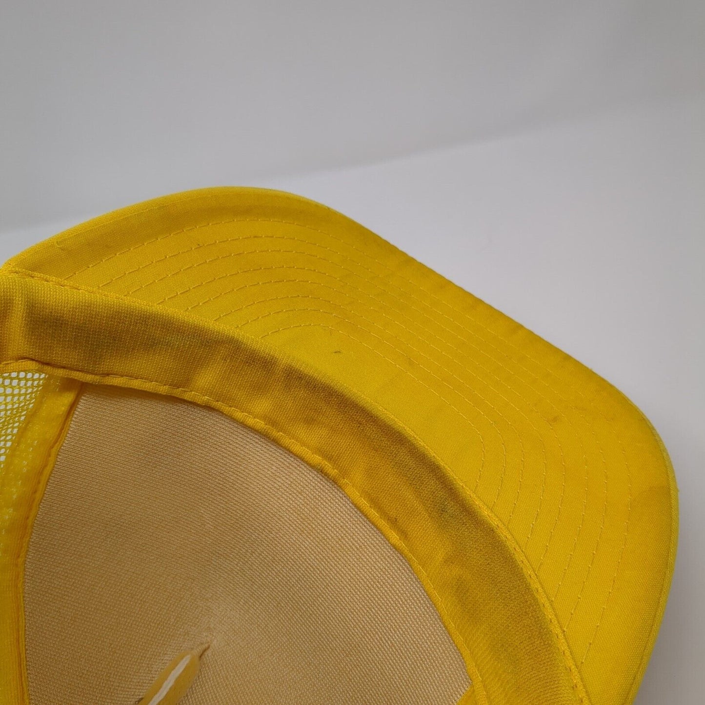 Yield To The Boss Snapback Mesh Back Trucker Hat Yellow One Size Outdoor