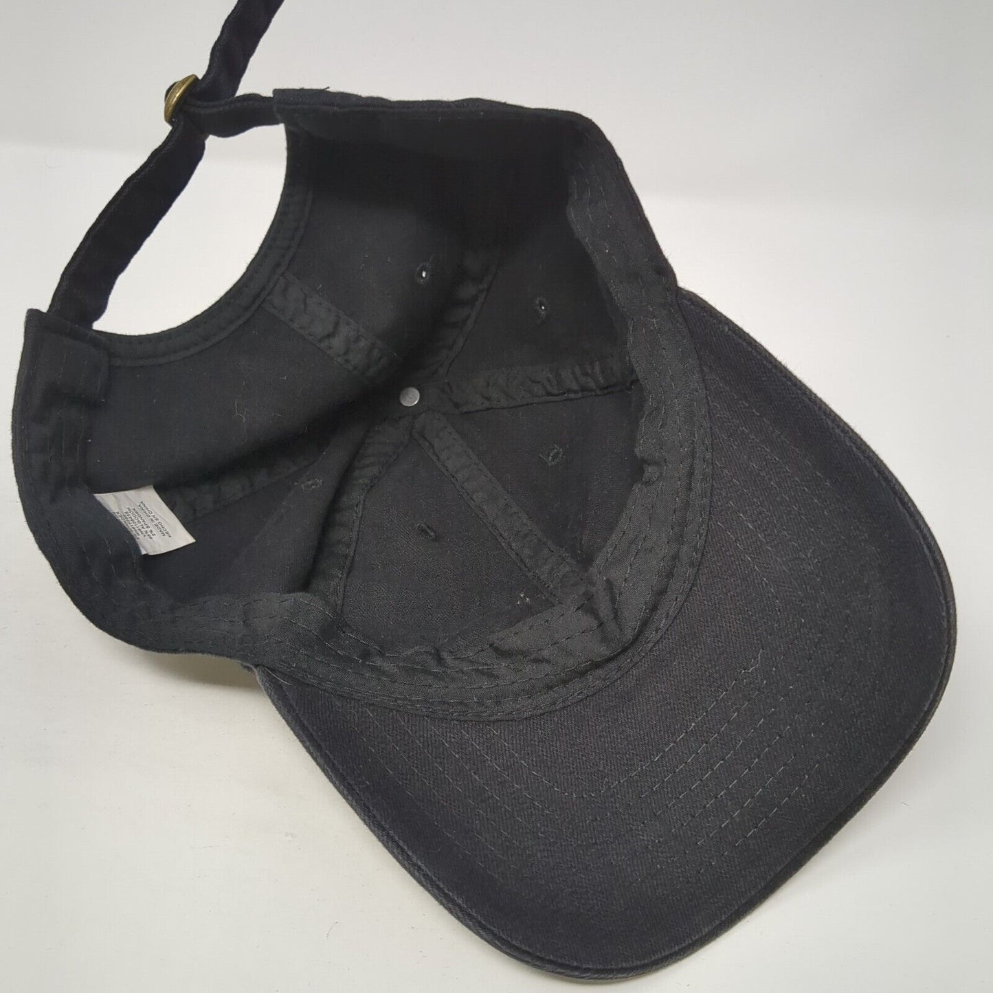 Unbranded Slideback Hat Black One Size Adjustable Blank Vent Holes