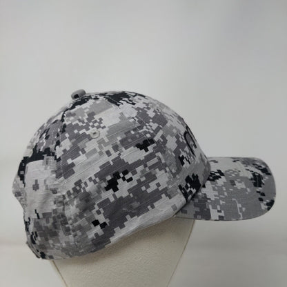 MUV Strapback Hat Gray Camoflage OSFA Adjustable Embroidered Port Authority