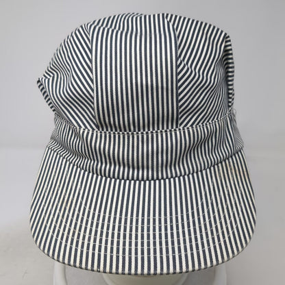 AJM International Snapback Blue One Size Hickory Stripe Railroad Engineer Hat