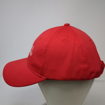 Sport-Tek Baseball Cap Red One Size Coyote Wash Cactus Embroidered Strapback Hat