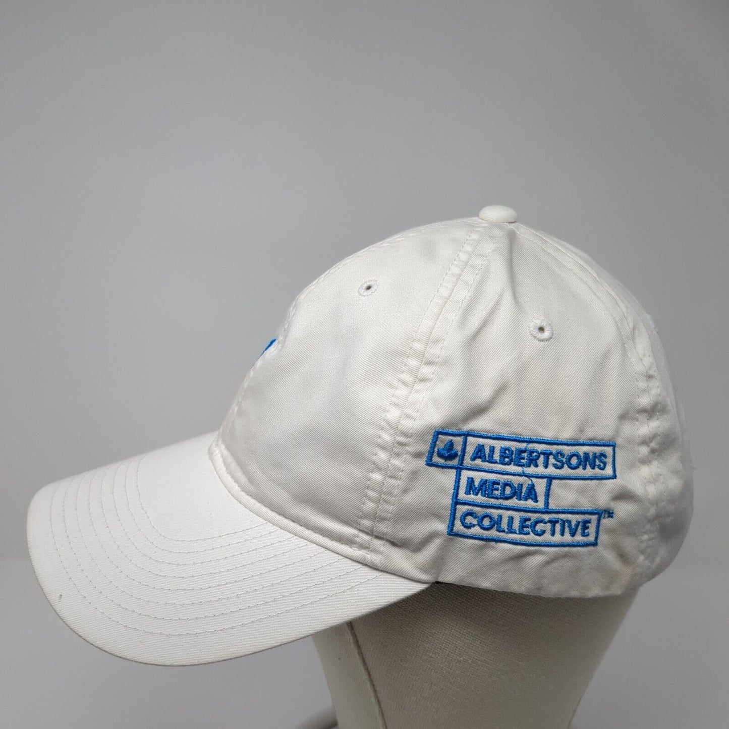 Albertsons Media Collective Slideback Hat White One Size Dri-Fit Nike