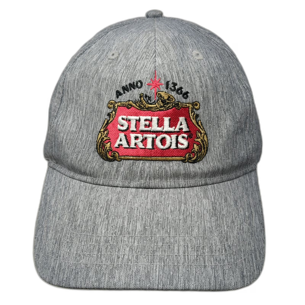 Quake City Caps Stella Artois Beer Logo Gray Baseball Cap One Size Slideback Hat