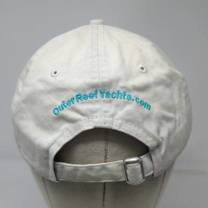 New Era Baseball Cap White One Size Outer Reef Yachts Slideback Embroidered Hat