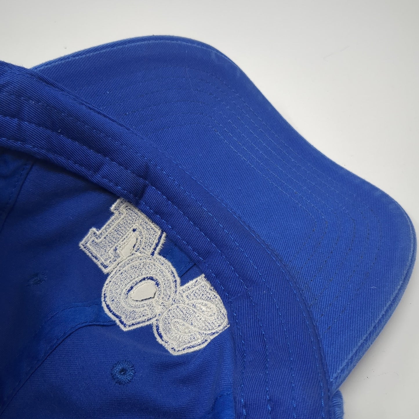 LCS Soccer Slideback Hat Blue One Size Adjustable Embroidered Big X