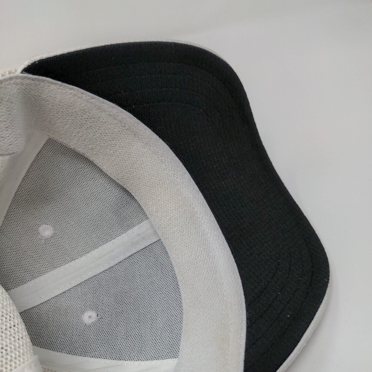 Jug Mountain Ranch Fitted Mesh Back Trucker Hat White S/M Pukka