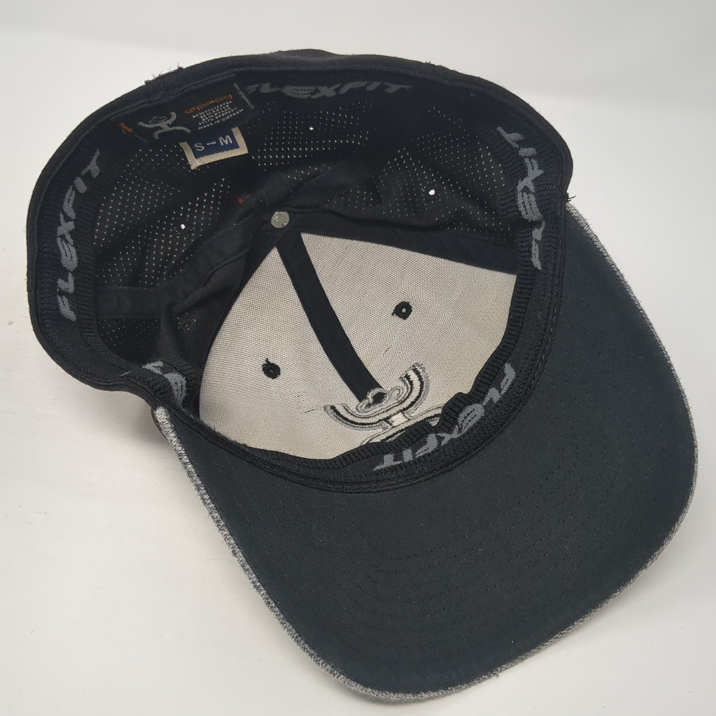 Get Your Hooey Fitted Hat Gray Medium Embroidered Logo Flexfit Colorblock