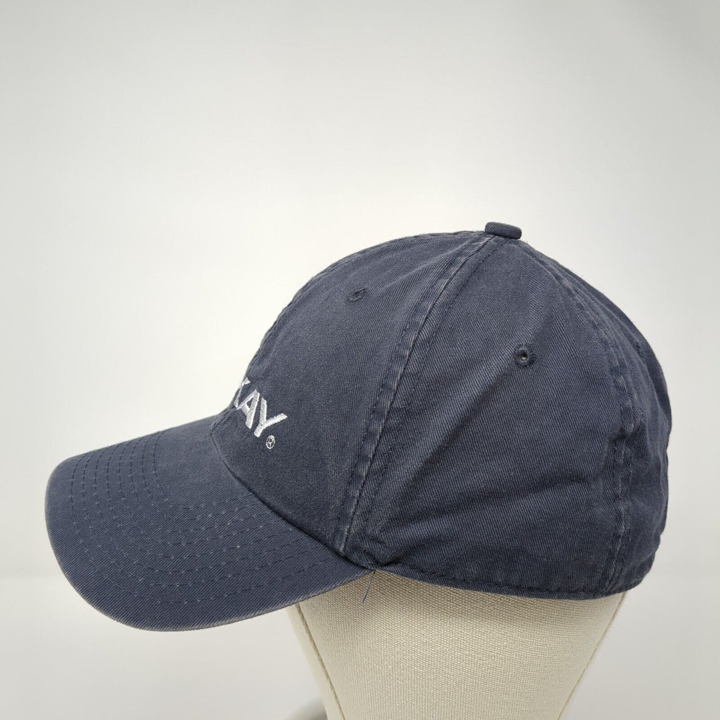 Elkay Fitted Hat Blue XL Embroidered OC Genuine Quality Solid 6 Panel