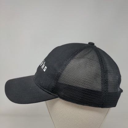 iichiko Snapback Trucker Hat Black OSFM Adjustable Embroidered Mesh Back