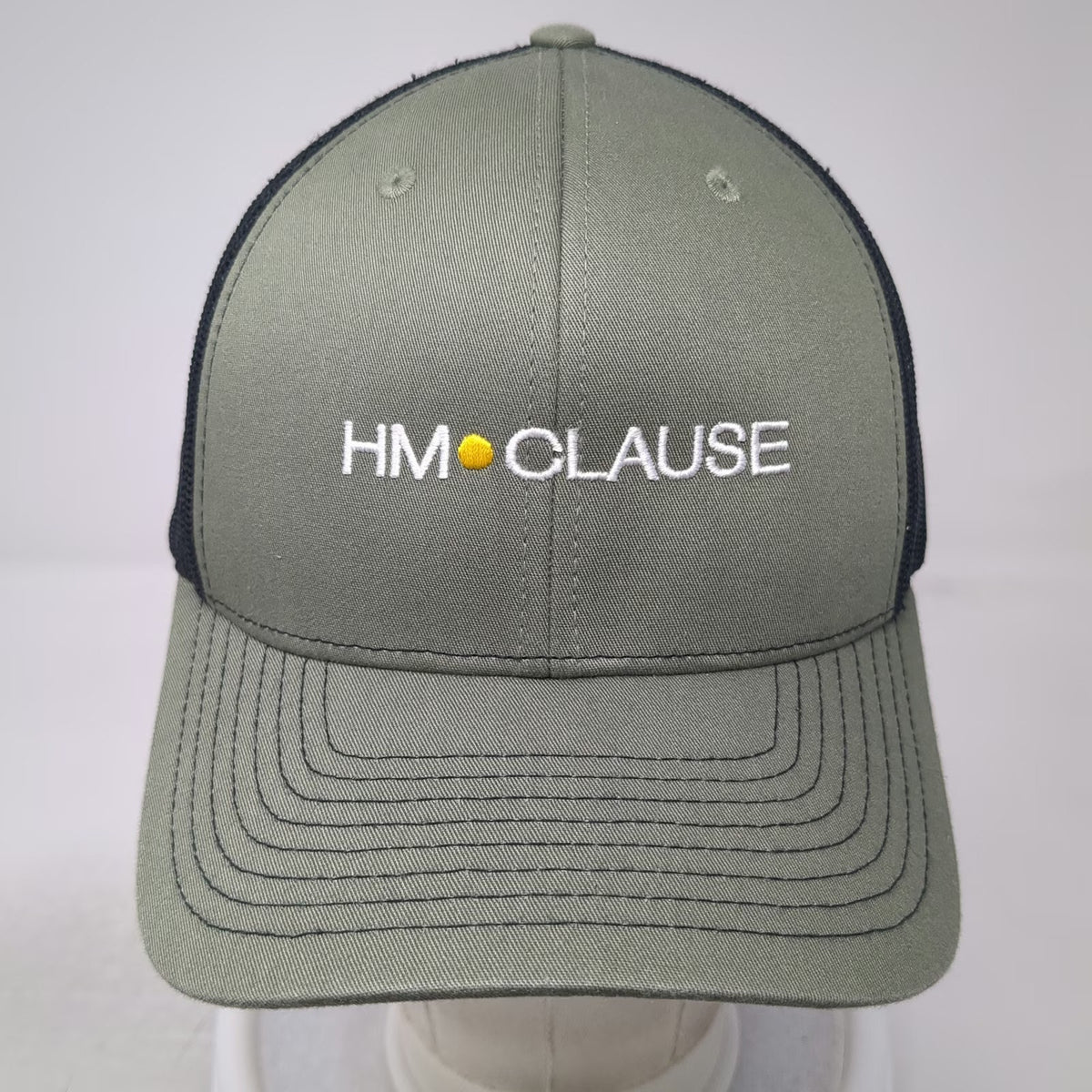 Richardson Trucker Hat Green One Size HM CLAUSE Embroidery Mesh Snapback