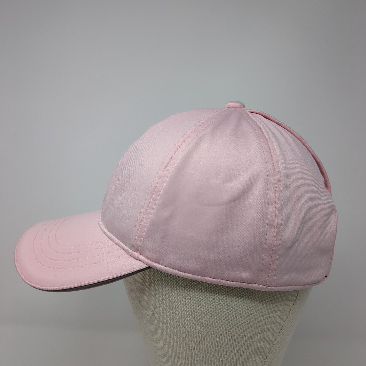 Unbranded Strapback Hat Pink One Size Adjustable Ponytail Solid Blank