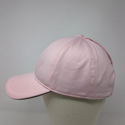 Unbranded Strapback Hat Pink One Size Adjustable Ponytail Solid Blank