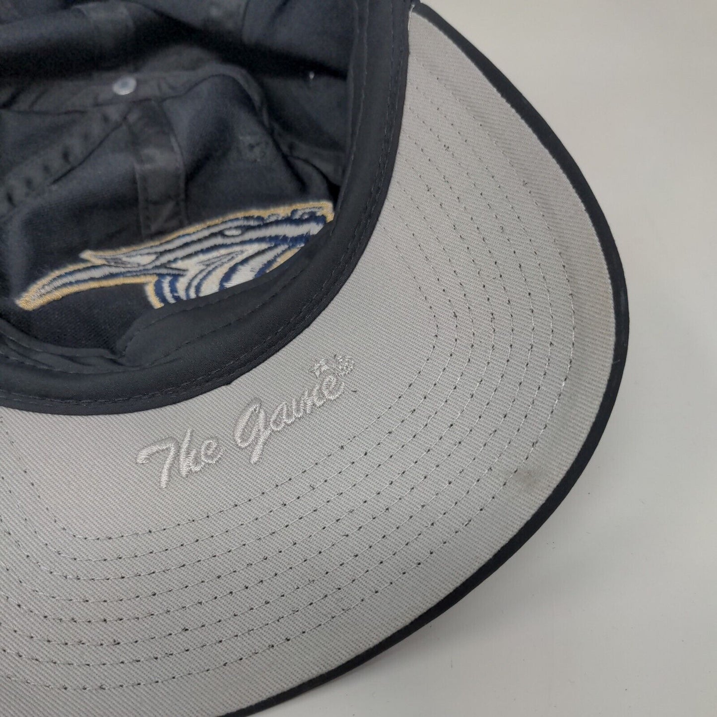 The Game Slideback Hat Embroidered Cat Logo Polyester Blend OSFM Black