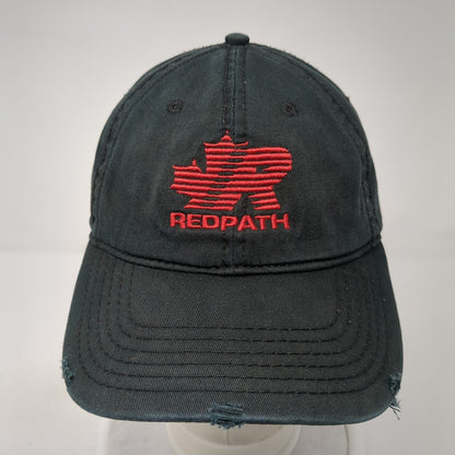 Redpath Logo Strapback Hat Black One Size Adjustable 6 Panel Otto