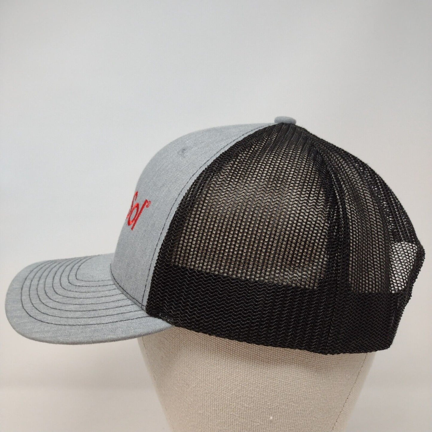 TacSol Snapback Trucker Hat Gray OSFA Mesh Back Colorblock Richardson
