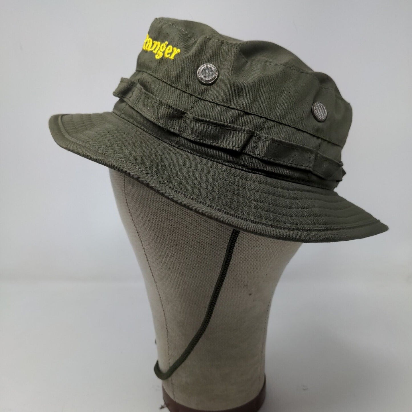 Wild Wild West Boy's Safari Bucket Hat Cotton Blend Green Size M