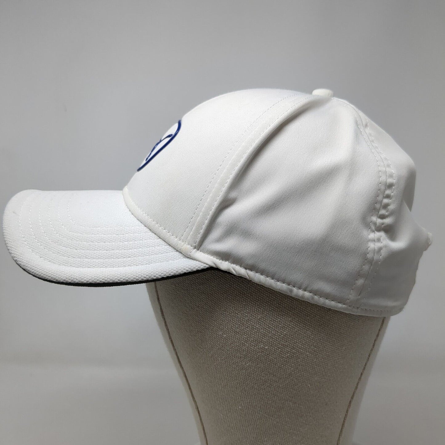 PUMA Dry Cell Slideback Hat White One Size Adjustable Solid 6 Panel
