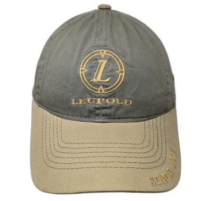 Bretmor Baseball Cap Green One Size Leupold Logo Optics Authority Strapback Hat