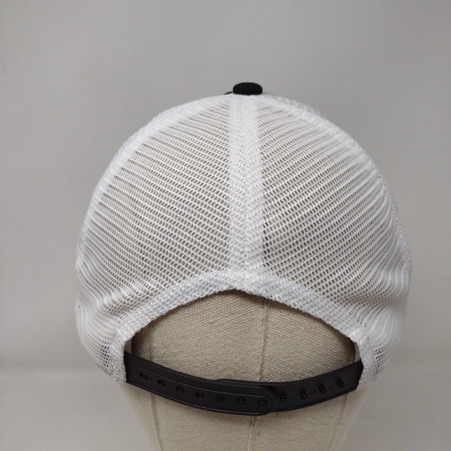 John Deere Strapback Hat Black OSFA Adjustable Embroidered Mesh Back 6 Panel