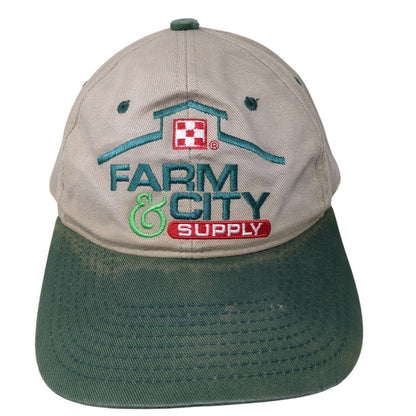 Farm City & Supply Strapback Hat Multi One Size Embroidered Colorblock