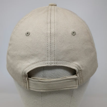 Surfware Baseball Cap Beige One Size Hawaii Palm Tree Embroidered Strapback Hat