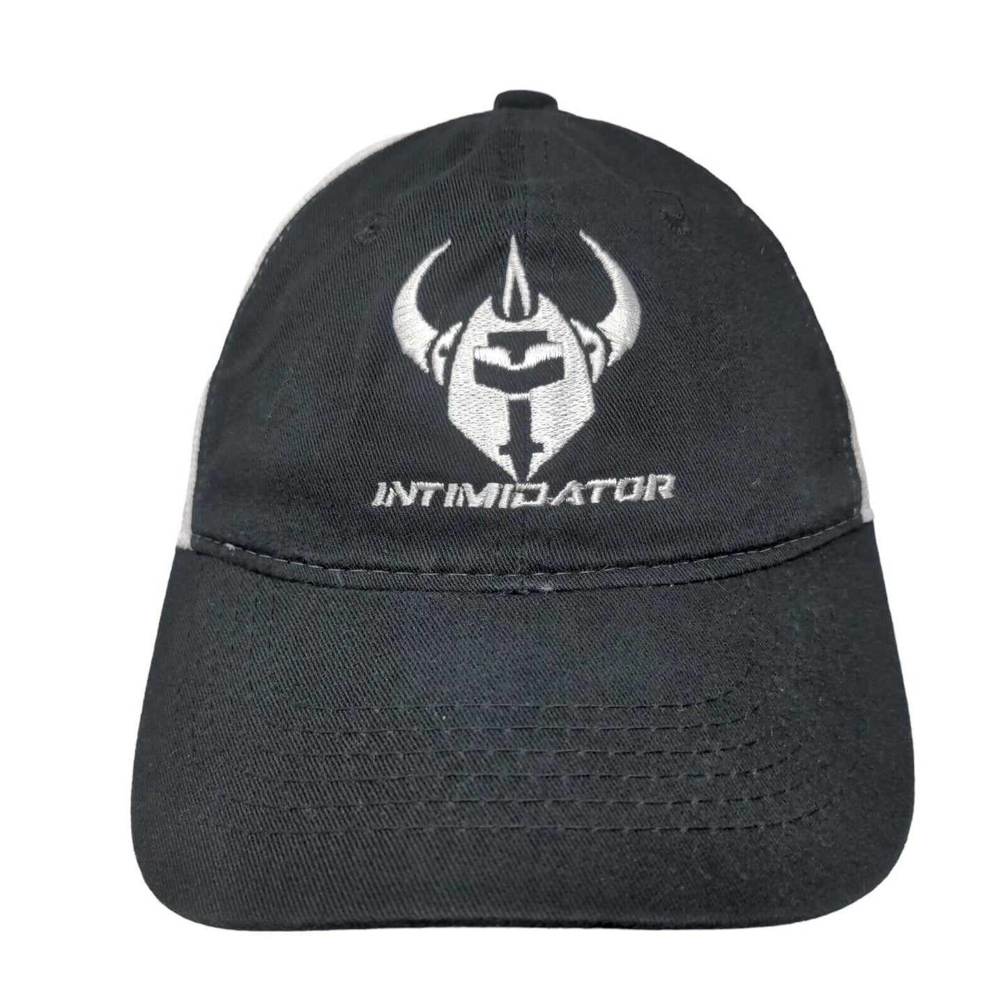 Intimidator Strapback Trucker Hat Black OSFM Adjustable Mesh Back Outdoor Cap