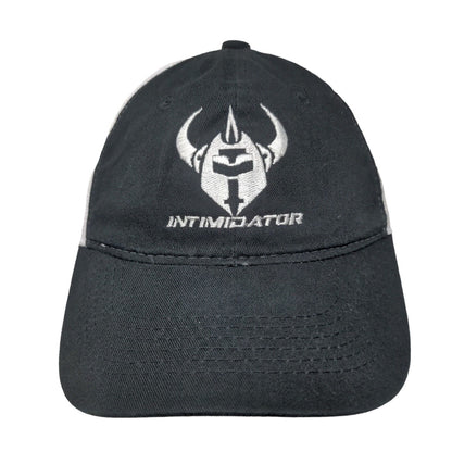 Intimidator Strapback Trucker Hat Black OSFM Adjustable Mesh Back Outdoor Cap
