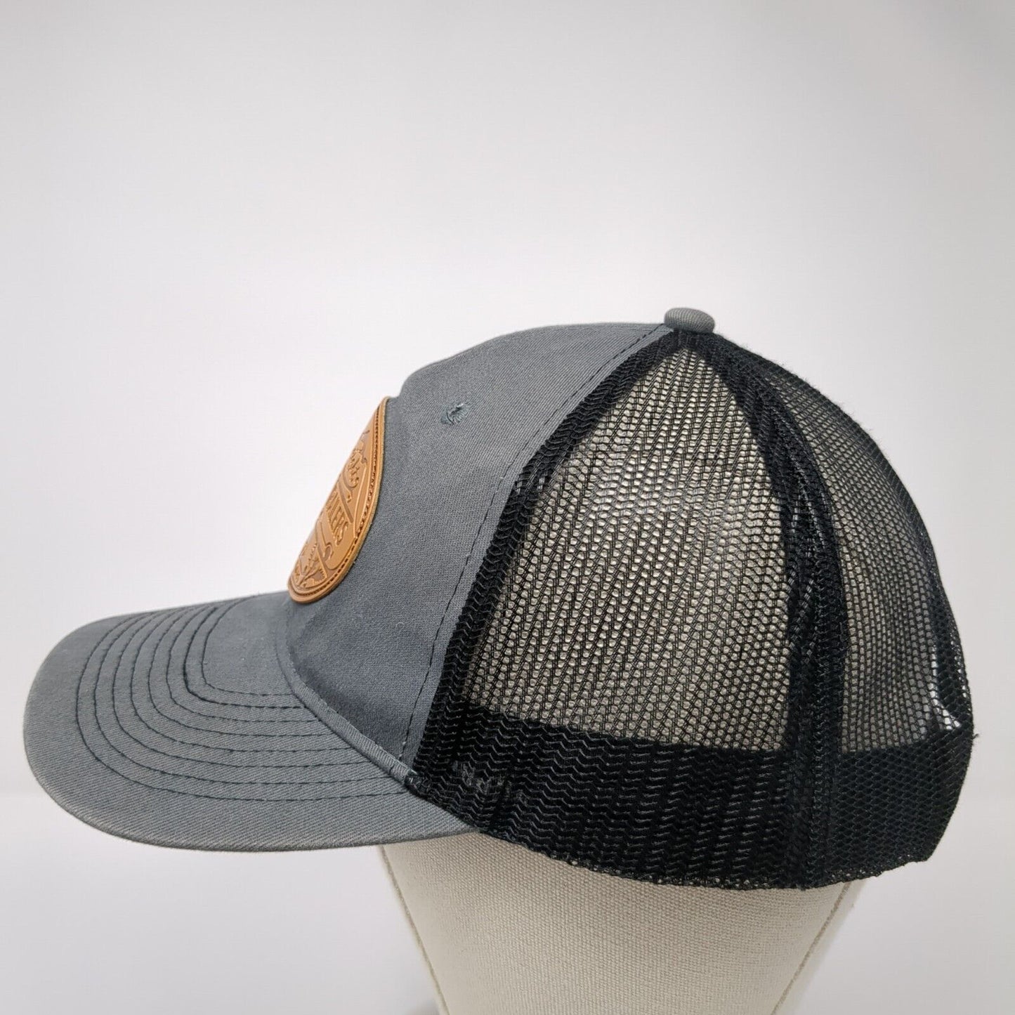 Western Trailers Boise Idaho Snapback Trucker Hat Gray OS Adjustable Mesh Back