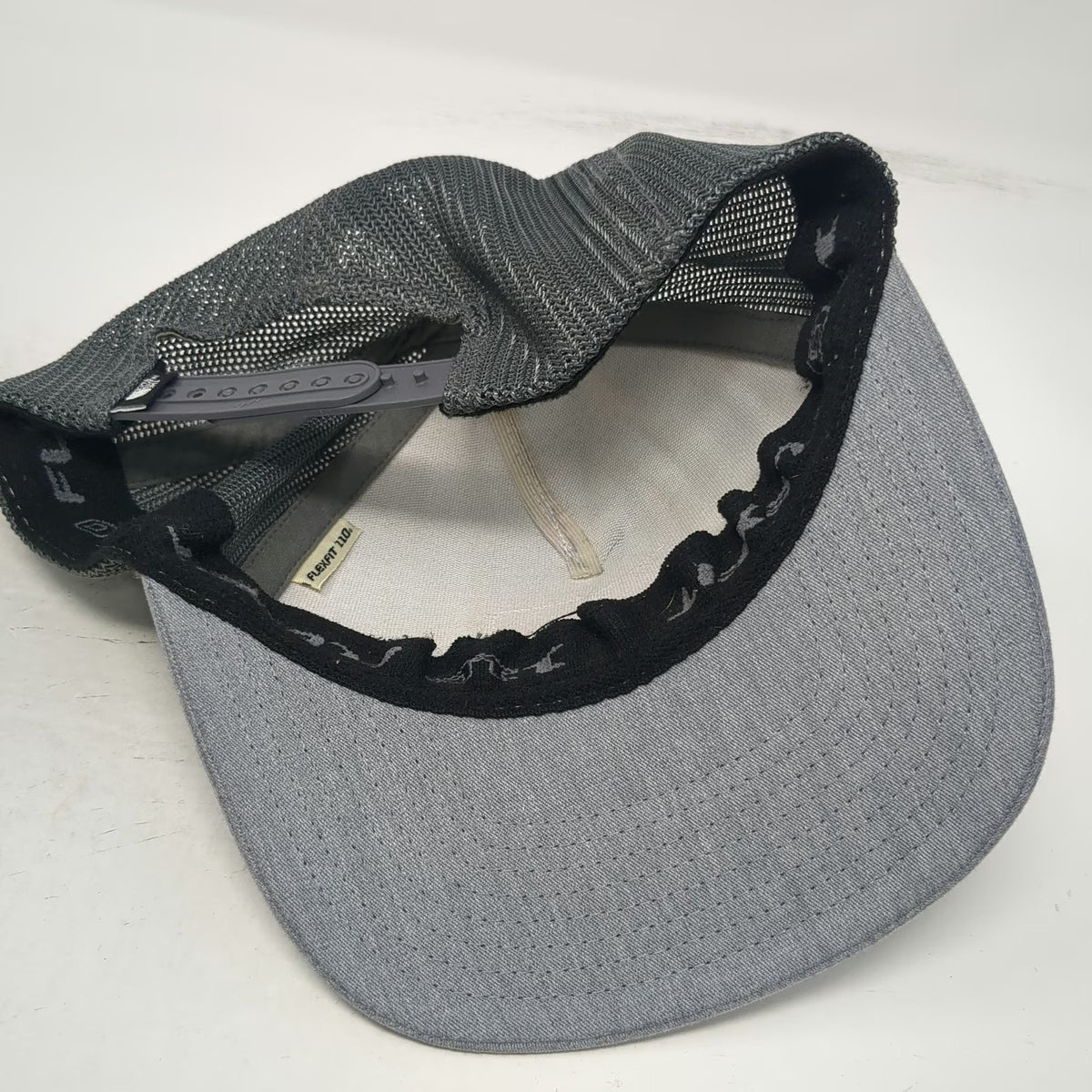 The North Face Trucker Hat Gray One Size Mesh Back Snapback Logo Patch