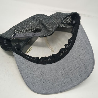 The North Face Trucker Hat Gray One Size Mesh Back Snapback Logo Patch