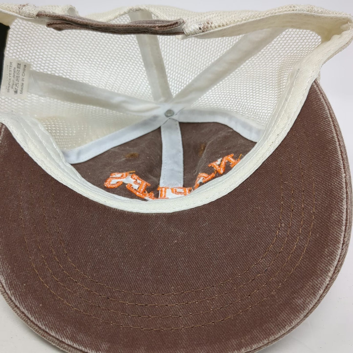 Magu Distributors Brown Baseball Cap One Size Naples Florida Mesh Strapback hat