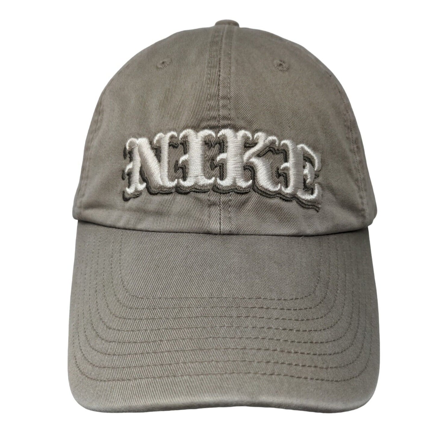 Nike Spellout Slideback Hat Tan One Size Embroidered Adjustable