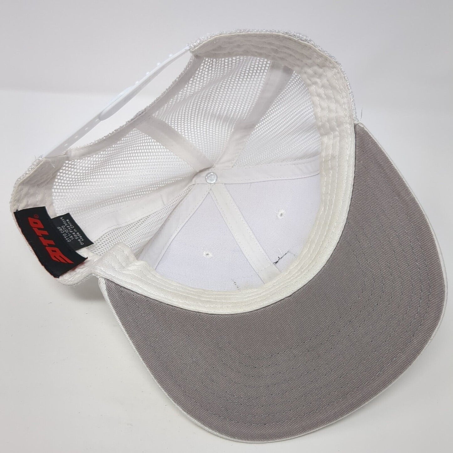 Birdie Time Parform Snapback Trucker Hat White OS Adjustable Mesh Back Otto