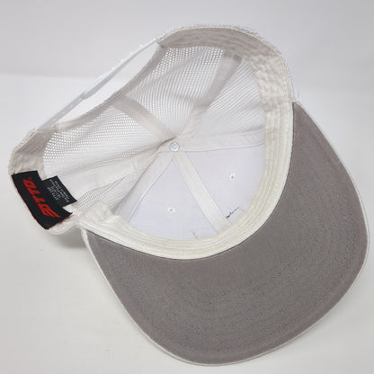 Birdie Time Parform Snapback Trucker Hat White OS Adjustable Mesh Back Otto