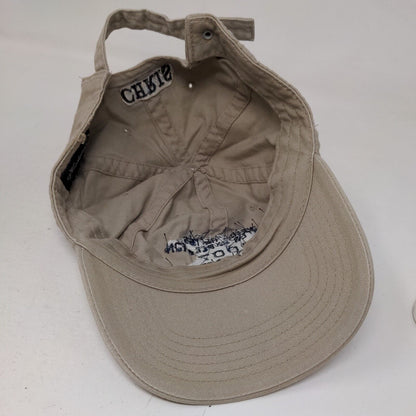 2007 Sea Time II Chris Slideback Hat Tan OSFA Embroidered Headwear Depot