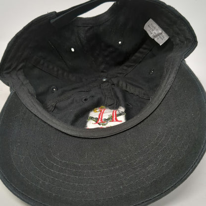 Huston Vineyards Baseball Cap Black One Size Strapback Embroidered Logo Hat