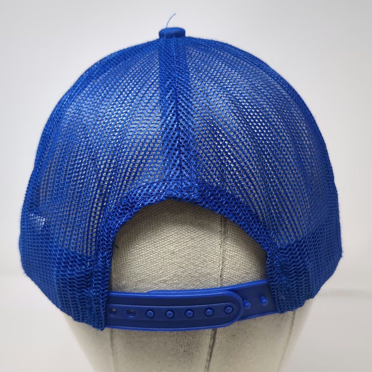 Port Authority Trucker Hat Blue One Size Snapback Mesh River Edge Mountains Logo