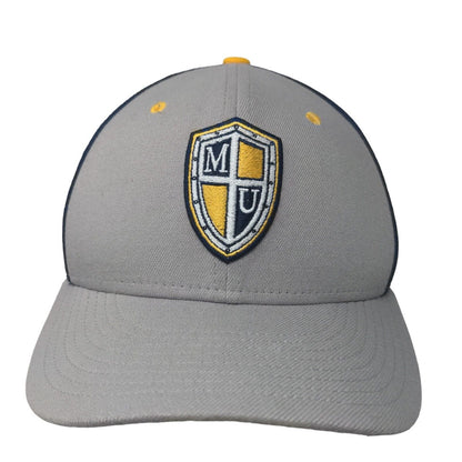 Marian University Knights Nike True Dri Fit Fitted Hat Blue Gray S/M Logo